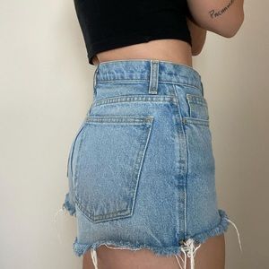 American Apparel Jean Shorts
